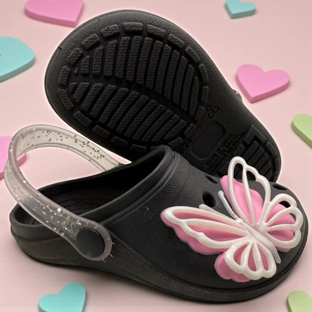 Babuche Menina Borboleta Infantil Confortável - Imagem 3